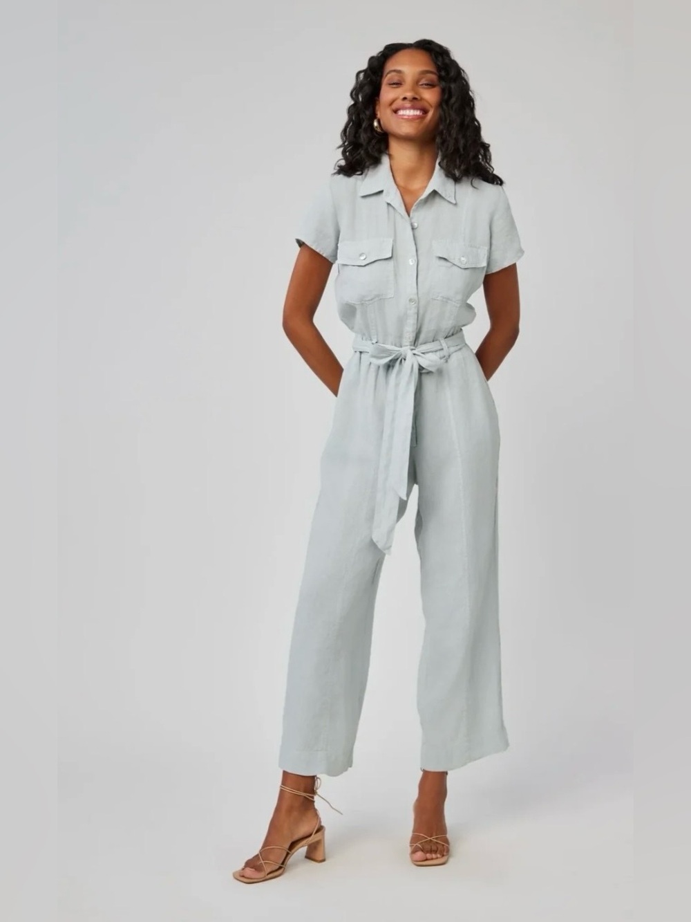 BELLA DAHL
LINEN SEAMED JUMPSUIT